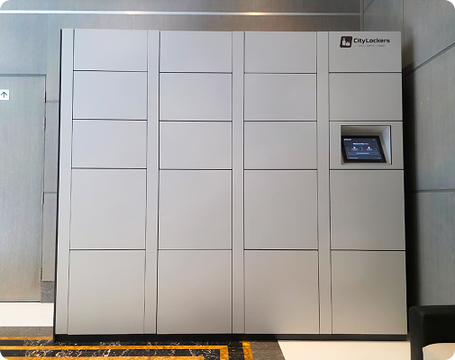 Smart lockers in logistics