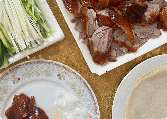 Peking Duck prepared dish